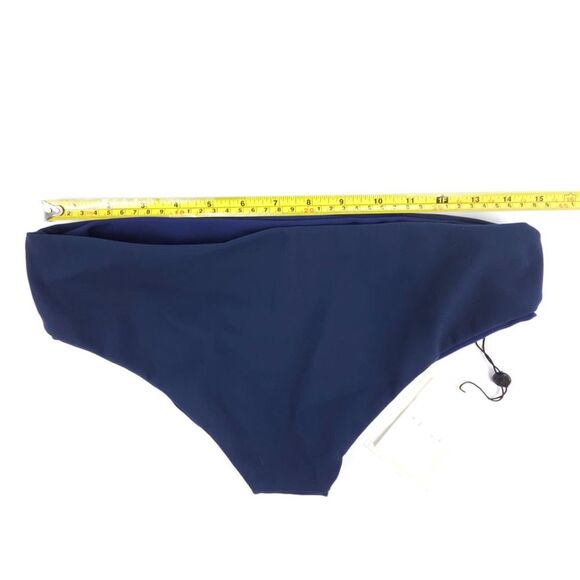 NWT Fella Swim Ron Bonded Hipster Bikini Bottom Midnight Blue Small Minimal Boho - Picture 3 of 7